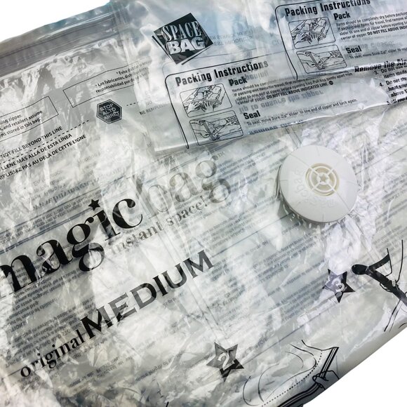 Set Of 10 Travel Space Bags For Compression & Storage Suitcase Various Sizes - Picture 2 of 7